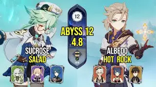 C6 Sucrose Salad & C2 Albedo Hot Rock | Spiral Abyss 4.8 | Genshin Impact