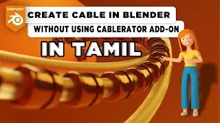 How to create or draw cables in blender | without using cablerator add-on | in tamil | BM🤓