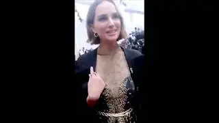 Natalie Portman - red carpet OSCARS 2020 / protested