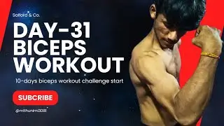 Day-31💨 Biceps Workout Start for 10days 💥
