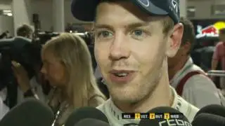 F1 2011 Singapore - Sebastian Vettel enjoyed his Sunday evening drive
