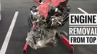 Evo X Build Pt 2 Engine Removal from Top (3582 stock frame turbo)