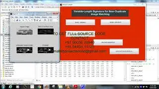 variable-length signature for near-duplicate image matching matlab projects code