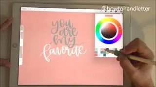 PROCREATE TUTORIAL WITH APPLE PENCIL & IPAD PRO FOR HANDLETTERING - PT. 2 (LAYERS & MAKING CHANGES)