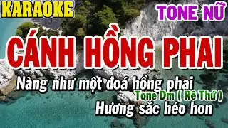 Karaoke Cánh Hồng Phai Tone Nữ | Karaoke Beat | 84