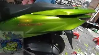 scotlet hijau metalic candy honda pcx 160