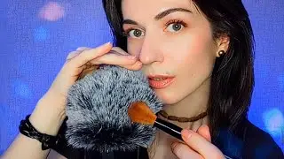АСМР для сна 🖌 Кисти по ветрозащите + близкий шёпот🔹️ASMR, чтобы расслабиться и крепко уснуть 😌✨️