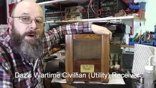 Civilian Wartime (utility) Valve Tube Radio