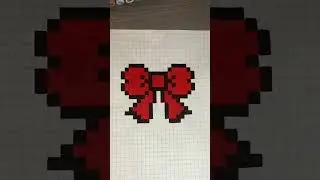 🎀Cute bow pixel Art! 