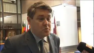 Treffen von EU-Finanzministern - Kroatischer Finanzminister Boris Lalovac