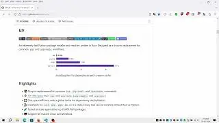 uv: Wicked Fast Python Package Installer and Resolver written in Rust by Astral 