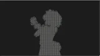 Bad Apple!! but it's java textarea