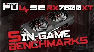 SAPPHIRE PULSE RX 7600 XT vs 5 In-Game Benchmarks - 1080P