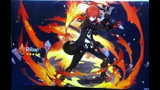 Genshin Impact - Diluc lv.40 Vs Electro Hypostasis lv.41