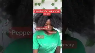 Ingredients for thick and full edges #naturalhair #4chair #afrohair #twistout #hairoil #twistout