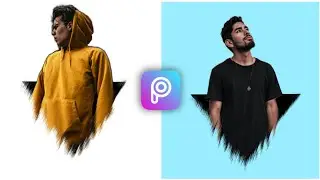 How To Make Triangle Pop Out Effect In picsart | Photo Editing Tutorial Mobile | Latest Editing