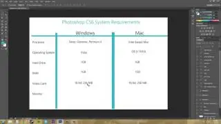 Photoshop CS6 Tutorial   2   System Requirements