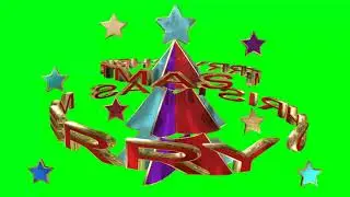 MERRY CHRISTMAS GREEN SCREEN