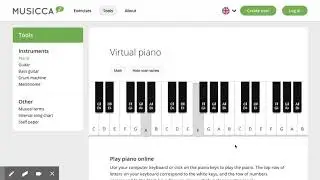 Virtual piano – Play piano online | Musicca