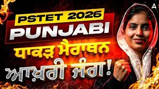 PSTET Punjabi Marathon Class 2026 | PSTET Punjabi Grammar/Pedagogy Marathon Class By Manpreet Ma'am