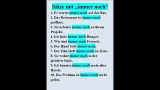 Sätze mit immer noch 