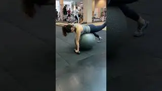 Stability Ball Prone Alternate Arm & Leg