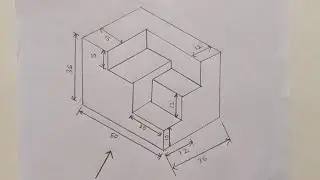 Isometric View (29) | Engineering Drawing | Orthographic Projections | Auxiliary View Drawing