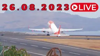 LIVE From Madeira Island Airport 26.08.2023