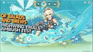EVENTS - Of Ballads and Brews - Highwind Trials - Ambush Test | Genshin Impact