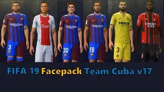 FIFA 19 Face Pack Team Cuba V17