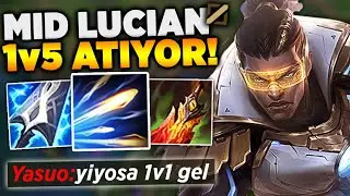 PARDON Bİ TANE BÜYÜK BOY LUCİAN MİD ALABİLİR MİYİM? RAKİP AĞ LA DI !! MİD LUCİAN OYNANIŞ | Rasher