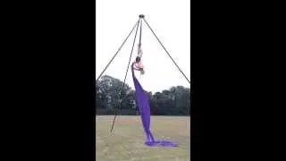 Aerial Silks | Crucifix Drop | Dayna Timmons