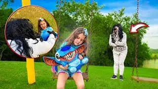 MY LITTLE SISTER TOOK THE STRANGE WOMAN'S STITCH AND SHE WAS SO MAD!!