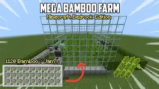 CARA MEMBUAT BAMBOO FARM MEGA ! | MCPE 1.20 !