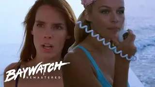 A BOAT EXPLODES! OFF DUTY RESCUE By CJ Parker & Stephanie | Baywatch Remastered