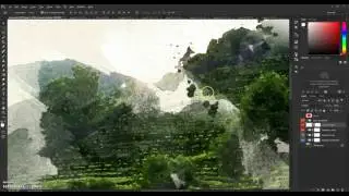 Artistic 2 Photoshop Action Tutorial - Watercolor Painting Action