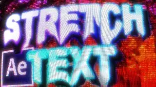 STRETCH TEXT EFFECT (After Effects Tutorial)