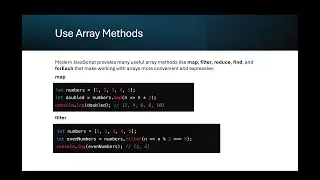 JavaScript Tip: Use Array Methods