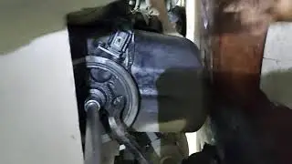 откручивание шкива коленвала 1sz-fe