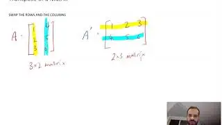 Transpose of a Matrix and an application of Matrix Transpose