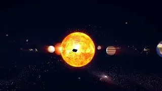 Sun and planets of the solar system animation, 3D rendering || Sun ☀ And Planets
