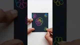 flower drawing on scratch paper