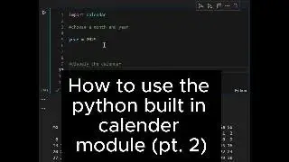 Print a Full Year Calendar in Python using the calendar module