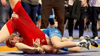 U15 Yehor Murat (GER) vs Vitalii Tkach (UKR) 57kg. Freestyle boys youth wrestling.