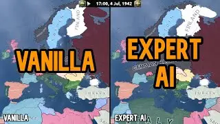 HOI4 Double Timelapse | Vanilla vs Expert AI