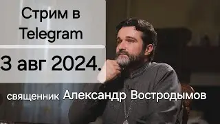Стрим в Telegram. 3.08.2024. Свящ. Александр Востродымов.