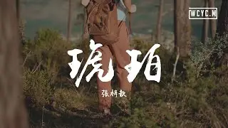 张梓歆 - 琥珀（朱鸽feat_张梓歆）「残红尚有三千树 初开一朵鲜红」【動態歌詞/Lyrics Video】