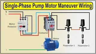 Single-phase pump motor maneuver with | single phase motor connection