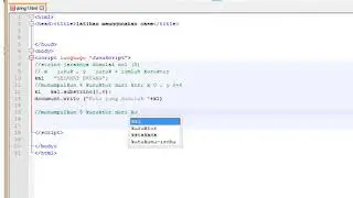 Tutorial web programming javascript with substring