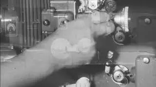 Operation of the Bell and Howell sound projector (1957)